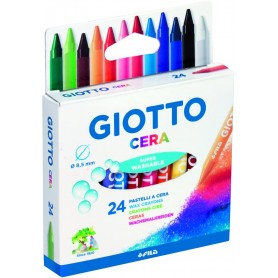 GIOTTO PASTELLI CERA - 24 COLORI MISTI