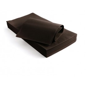 TOVAGLIA TNT MARRONE 100X100 - CONFEZIONE DA 25 PZ