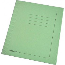 CARTELLINE TRE LEMBI COLORE VERDE - 295 GR - ESSELTE