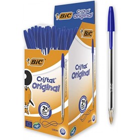 PENNA BIC CRISTAL ORIGINAL BLU- 1 MM CONFEZIONE DA 50 PZ