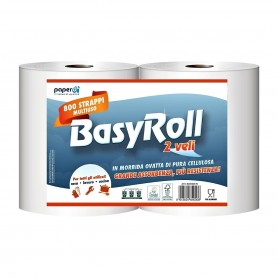 COPPIA ROTOLONI ASCIUGATUTTO 800 STRAPPI BASYROLL