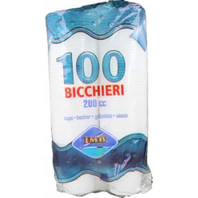 IMB BICCHIERI 200 CC BIANCO PZ.100 X 30 ST.