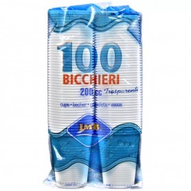 IMB BICCHIERI 200 CC TRASP. PZ.100 X 30 ST.
