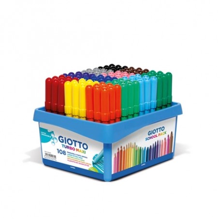 PASTELLI A CERA MAXI GIOTTO SCHOOLPACK X 96 PZ.