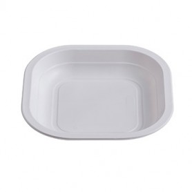 CONTENITORI TERMOSALDABILI 180x180x25 mm 450 ml 11,5 g PP bianco pz.50