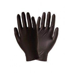 GUANTI "RAYS" IN NITRILE NERO TAGLIA S-M-L-XL