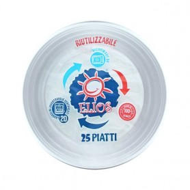 PIATTI FONDI RIUTILIZZABILI PZ 25   16CF